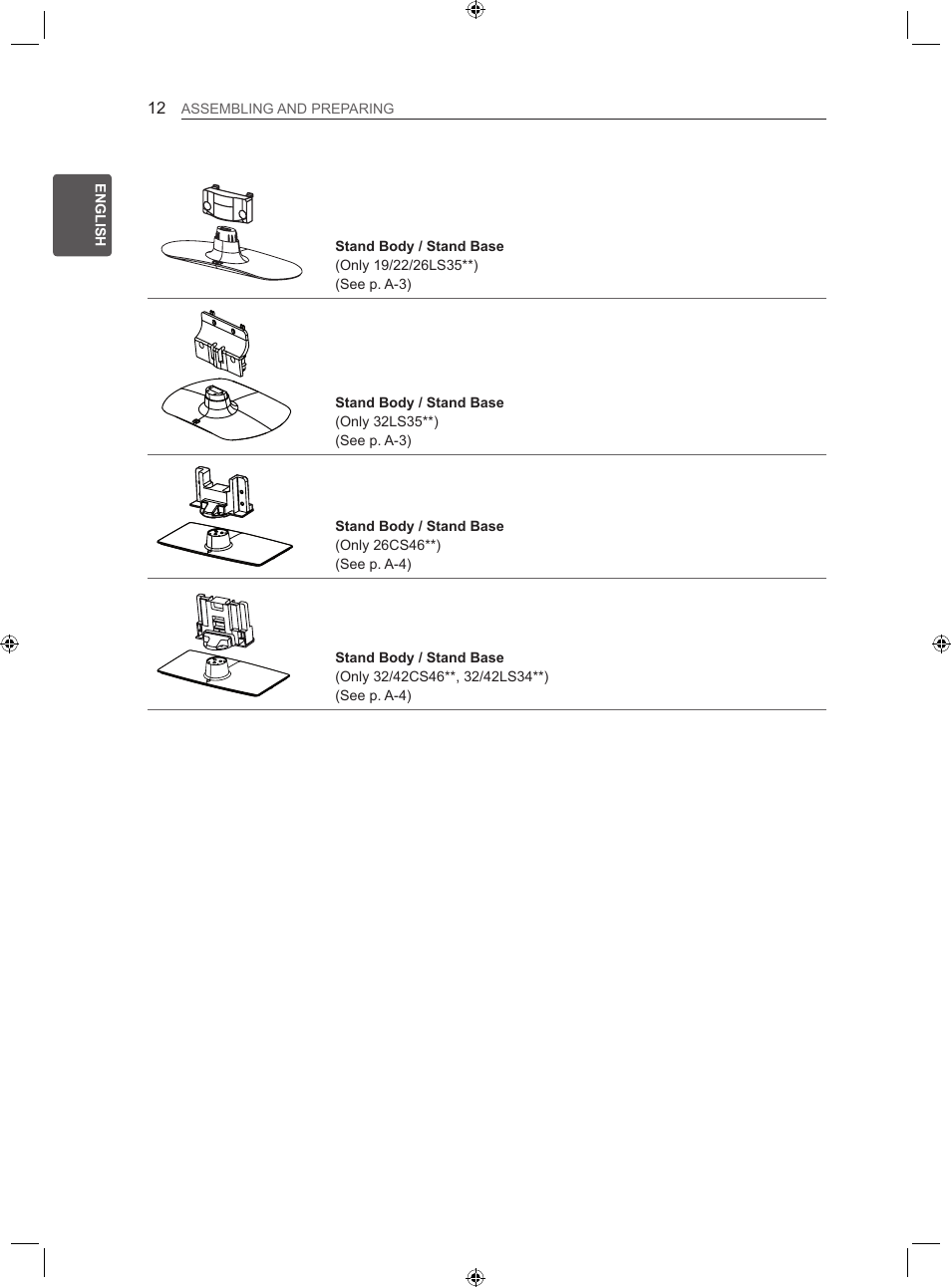 LG 22LS3500-ZA User Manual | Page 20 / 198