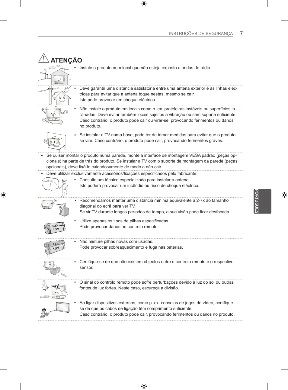 Atenção | LG 32LS3500 User Manual | Page 133 / 214