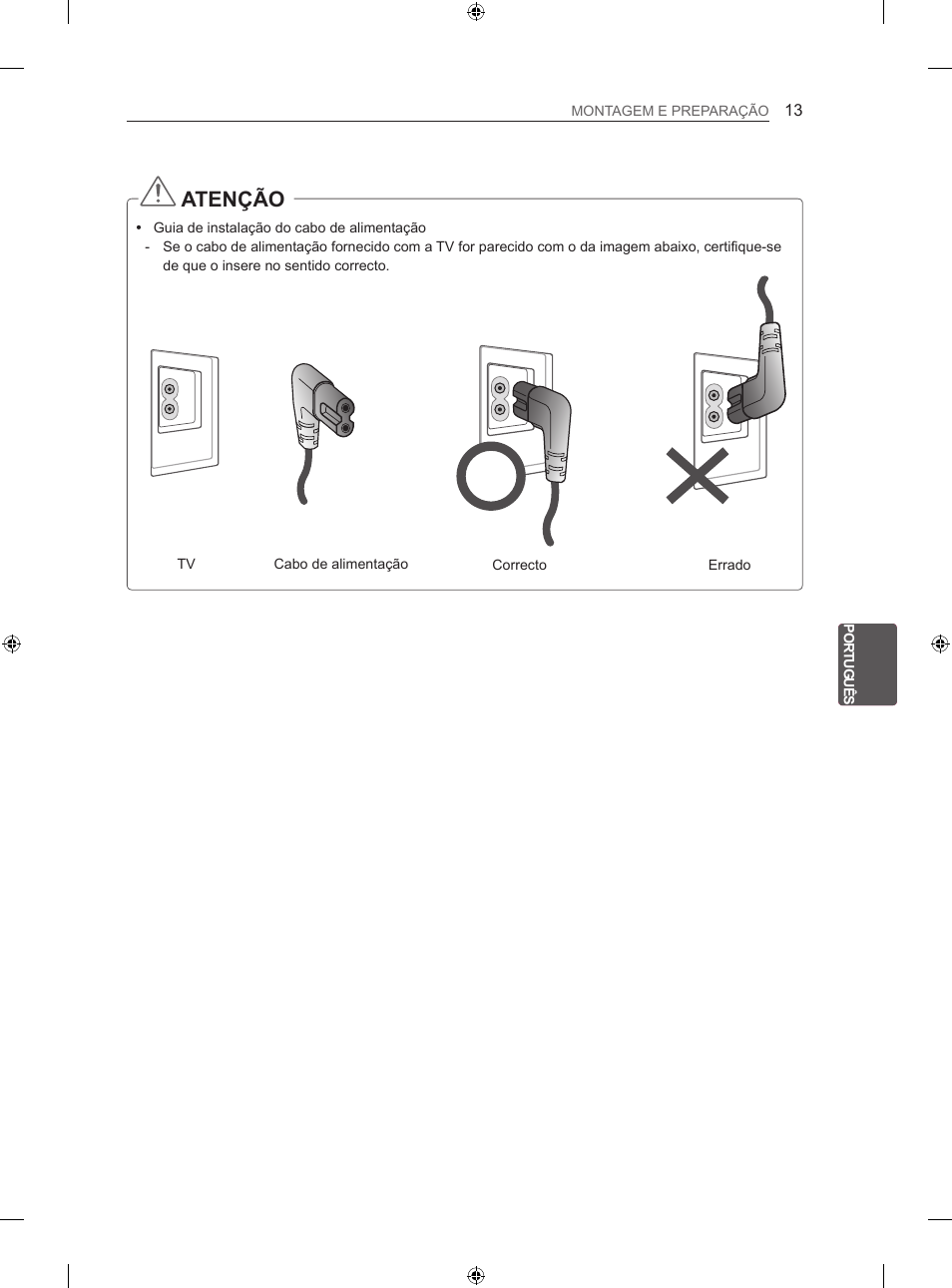 Atenção | LG 32LS3500 User Manual | Page 139 / 214