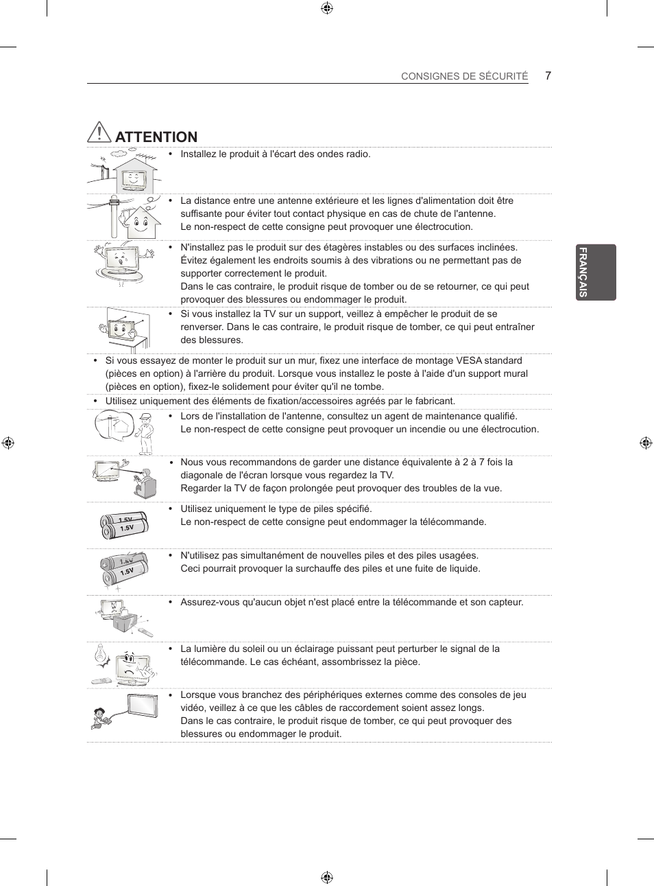 Attention | LG 32LS3500 User Manual | Page 61 / 214