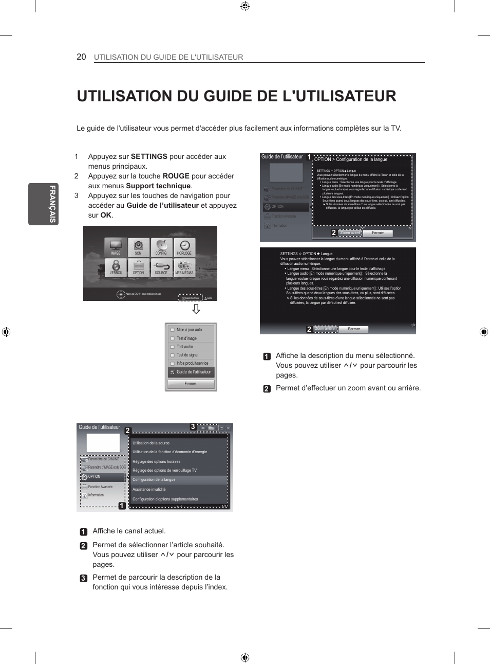 Utilisation du guide de l'utilisateur, Fra français utilisation du guide de l'utilisateur | LG 32LS3500 User Manual | Page 74 / 214