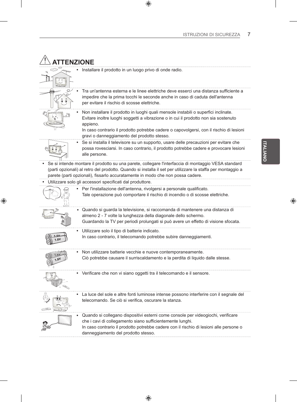 Attenzione | LG 32LS3500 User Manual | Page 83 / 214