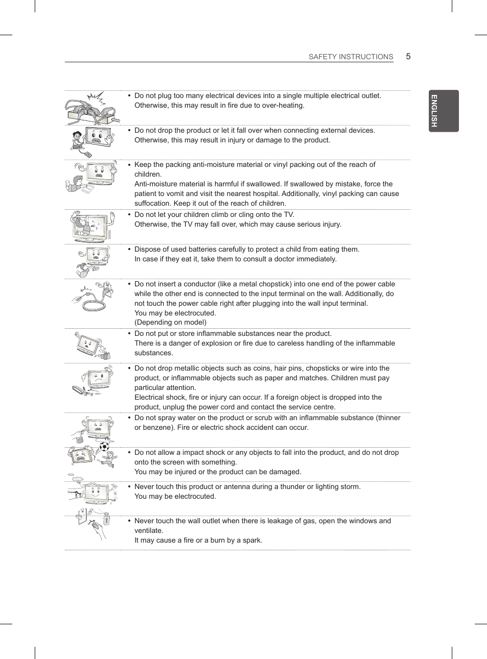 LG 60PM670S User Manual | Page 11 / 102