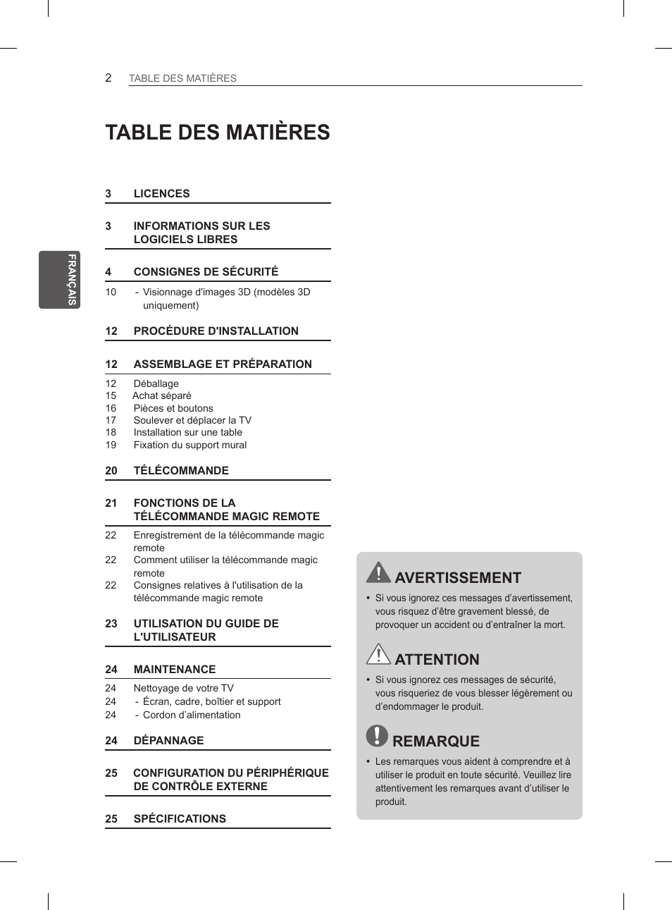 LG 60PM670S User Manual | Page 60 / 102
