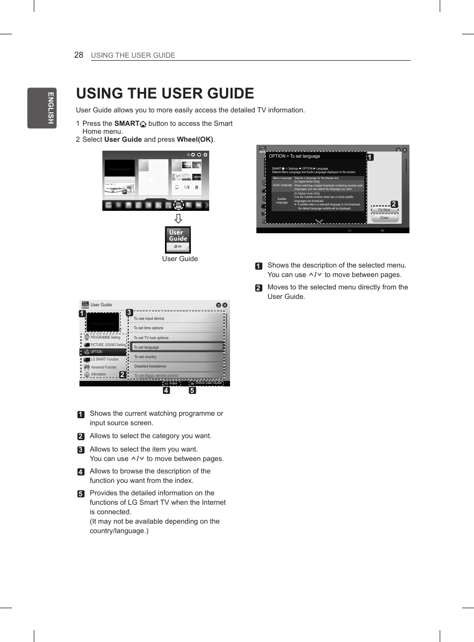 Using the user guide | LG 55LA970V User Manual | Page 73 / 331