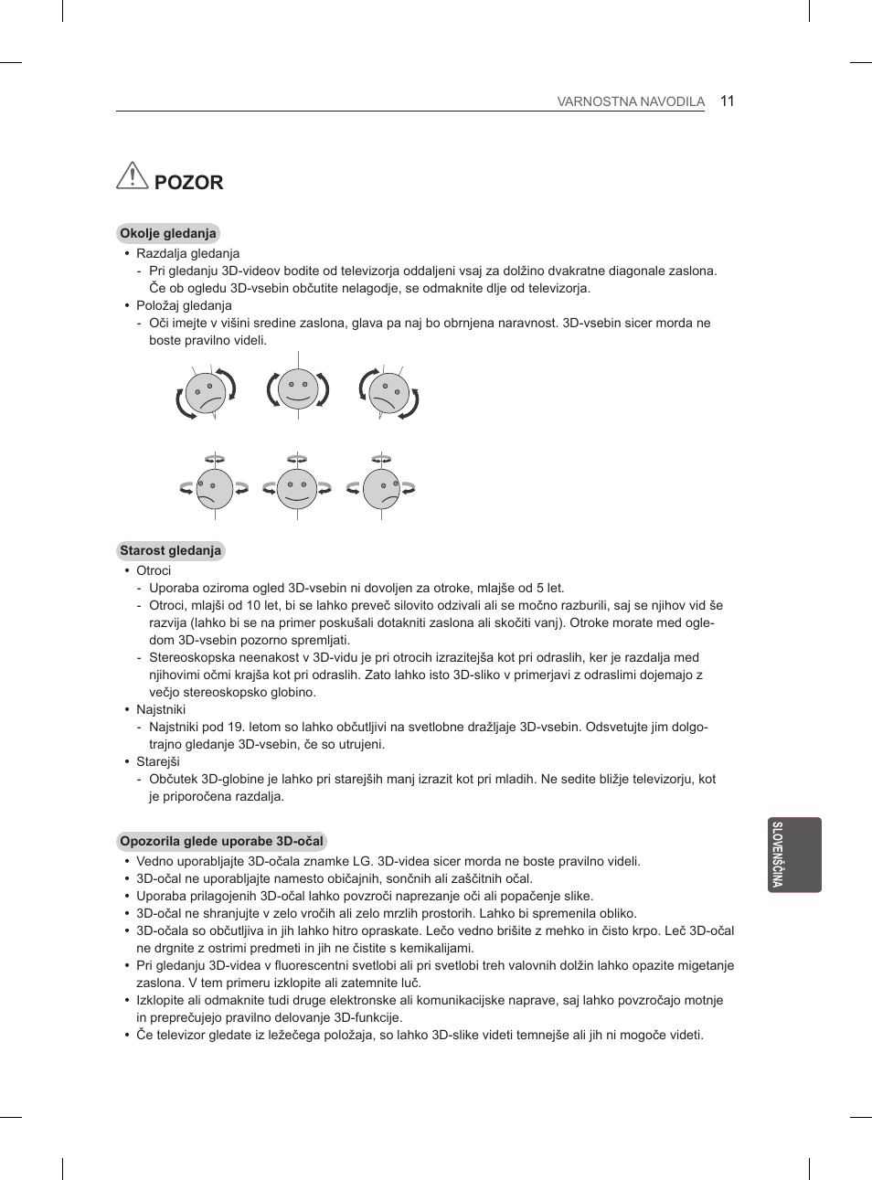 Pozor | LG 50PH670S User Manual | Page 226 / 275