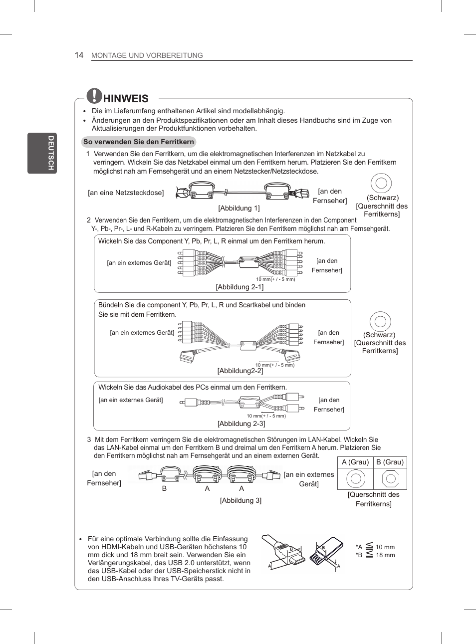 Hinweis | LG 50PH670S User Manual | Page 47 / 275