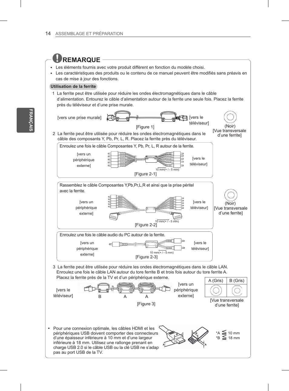 Remarque | LG 50PH670S User Manual | Page 73 / 275