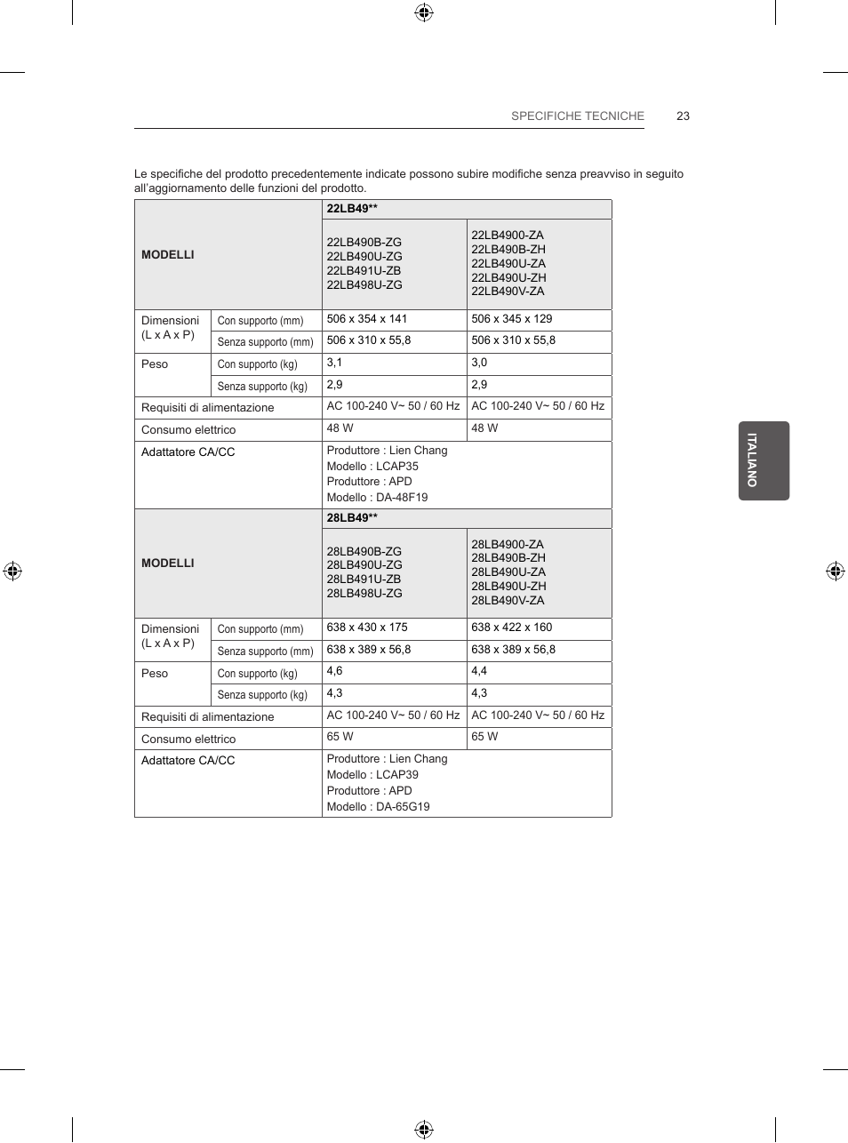 LG 47LB5700 User Manual | Page 113 / 236