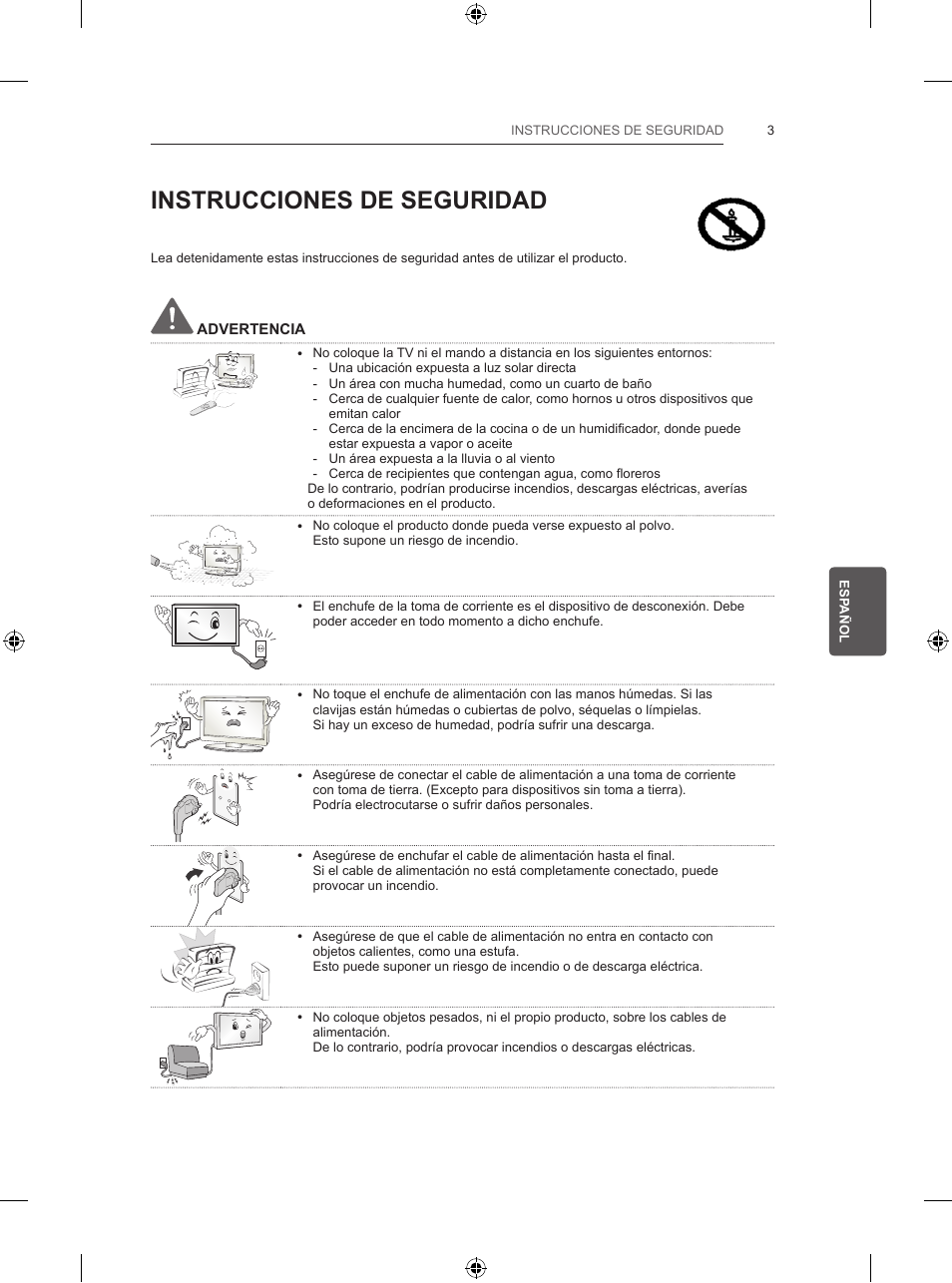 Instrucciones de seguridad | LG 47LB5700 User Manual | Page 123 / 236