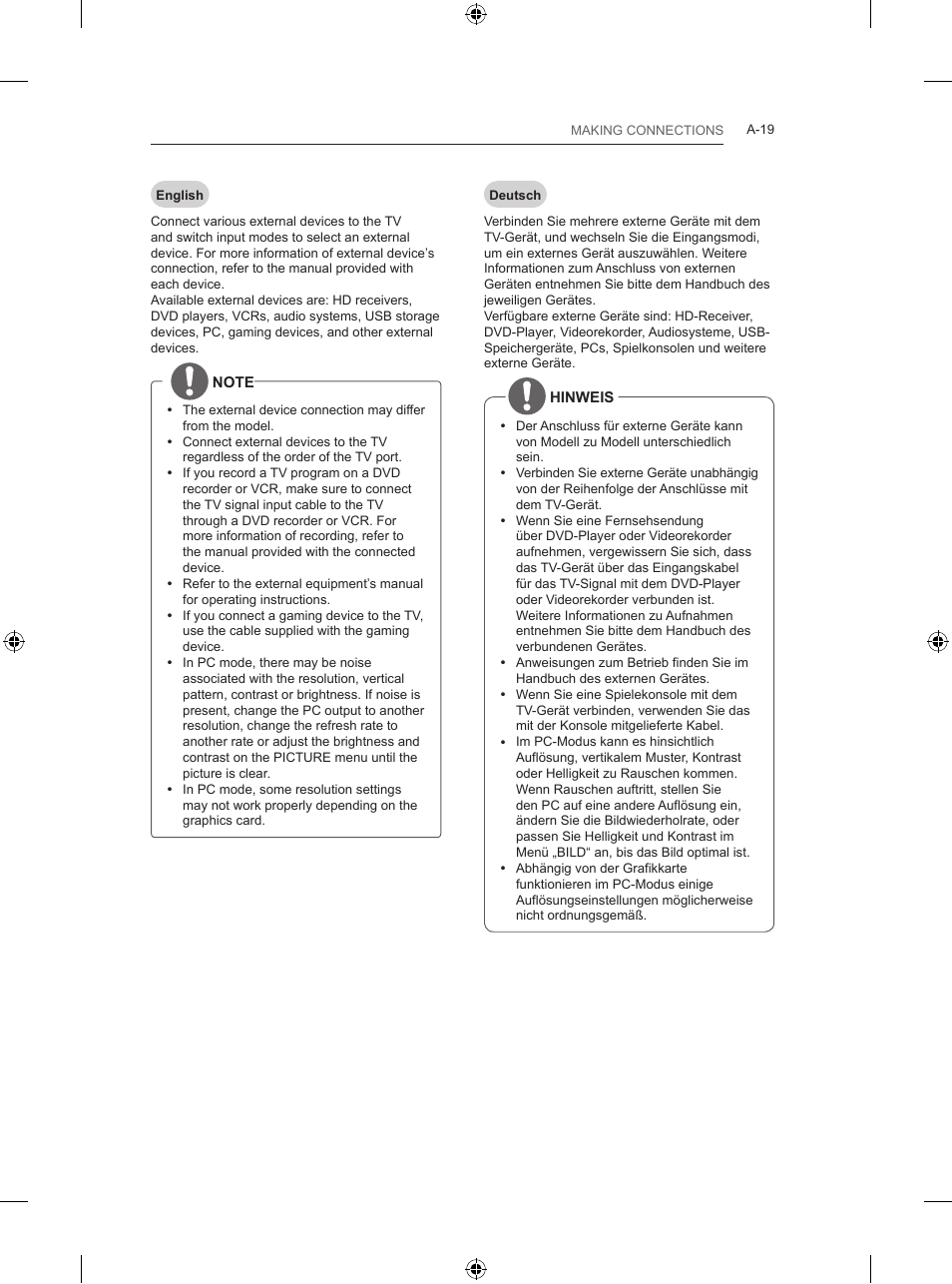 LG 47LB5700 User Manual | Page 19 / 236