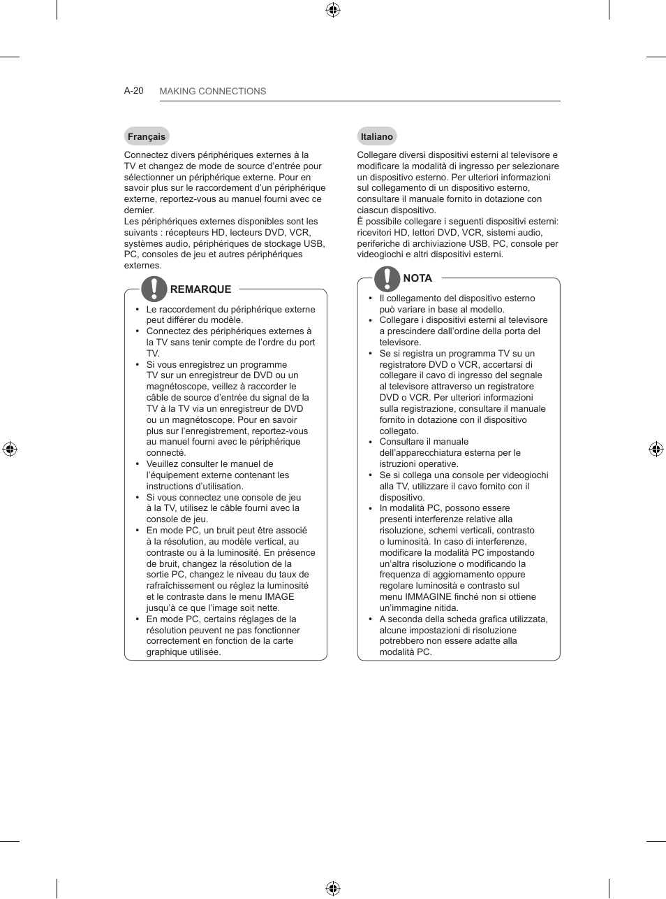 LG 47LB5700 User Manual | Page 20 / 236