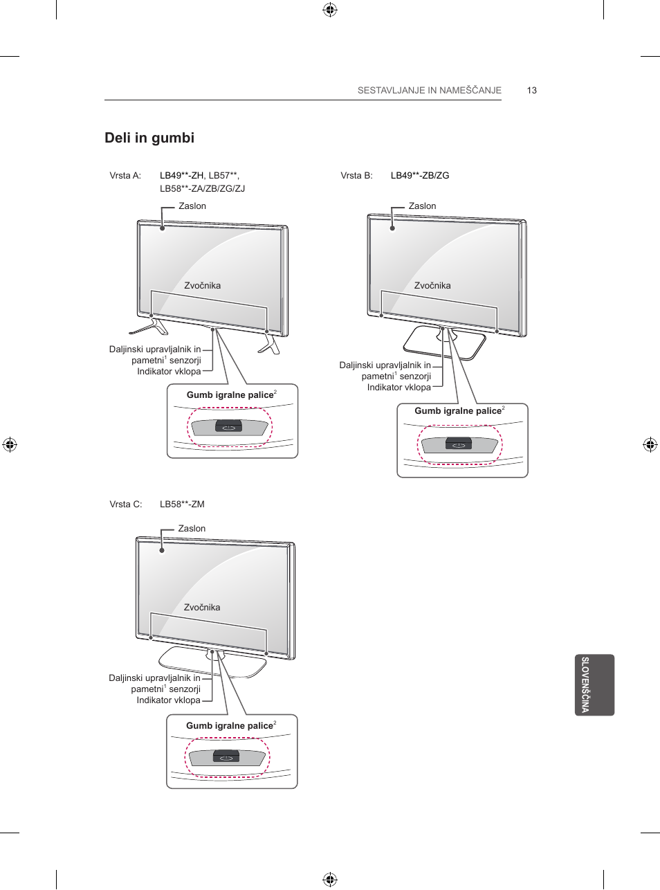 Deli in gumbi | LG 47LB5700 User Manual | Page 221 / 236