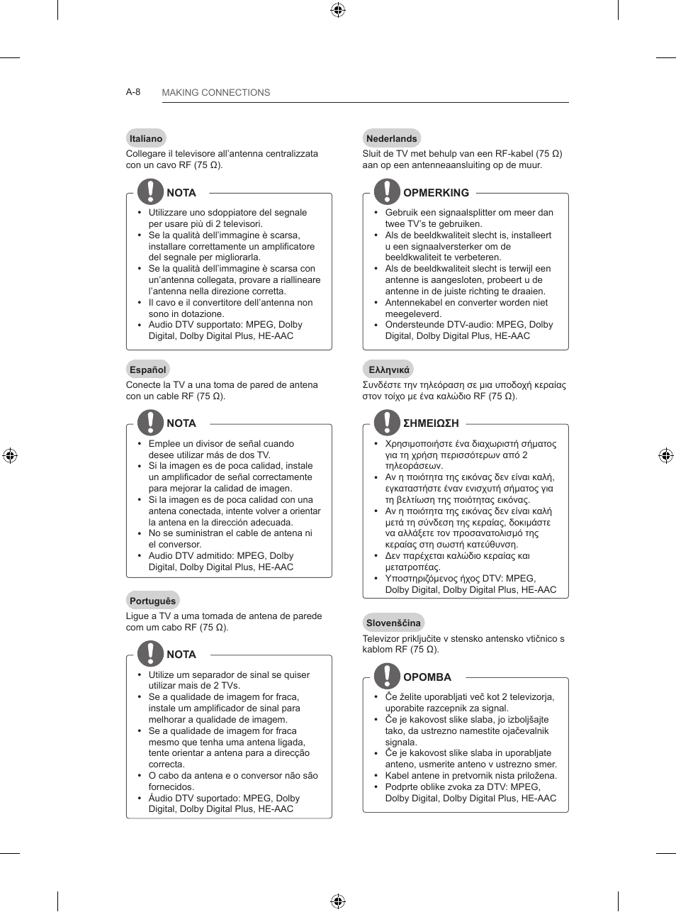 LG 47LB5700 User Manual | Page 8 / 236