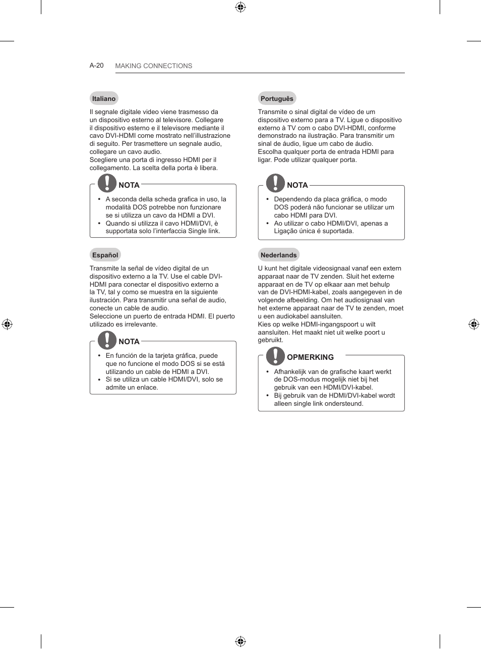 LG 42LB670V User Manual | Page 20 / 356