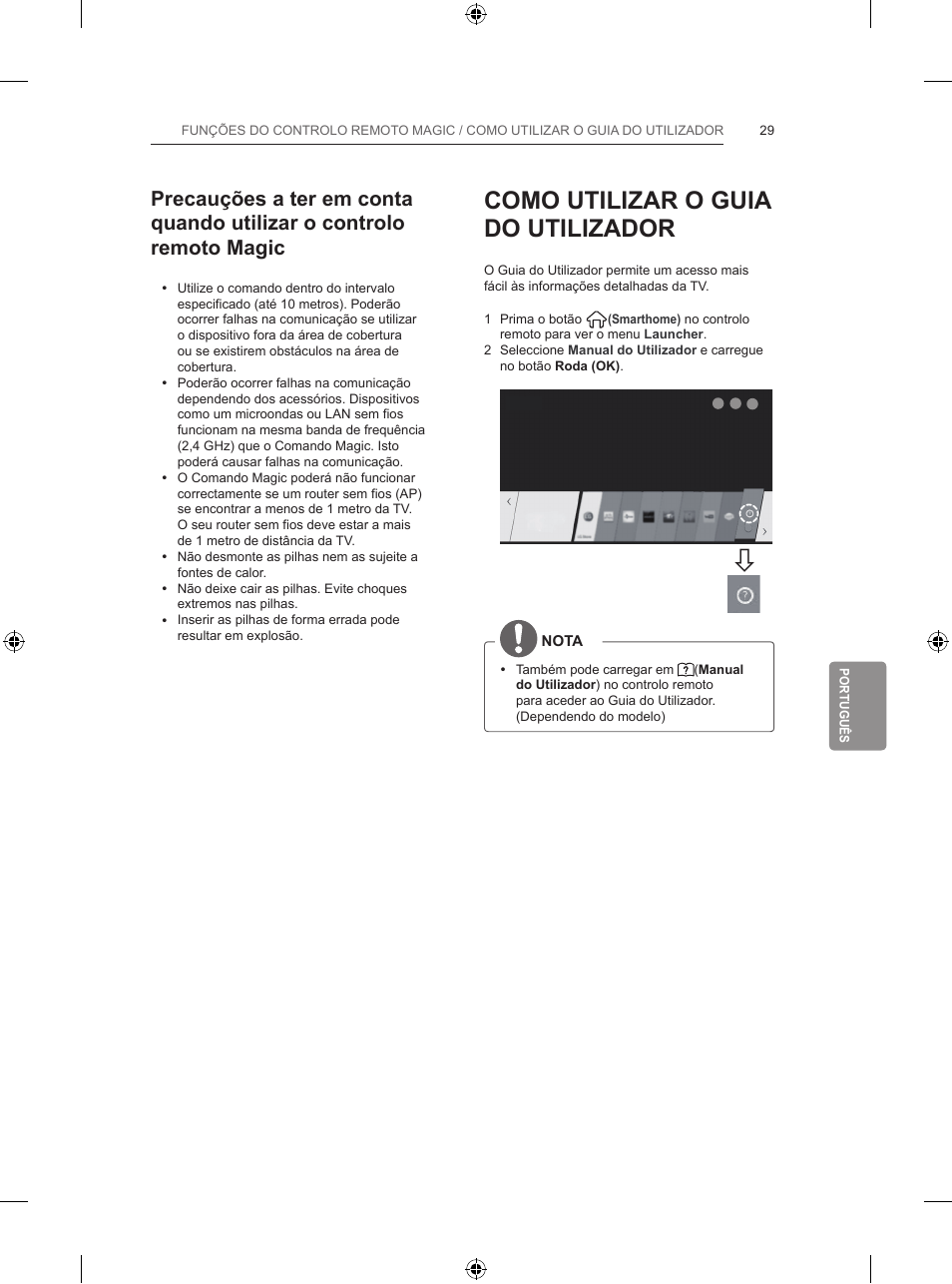 Como utilizar o guia do utilizador | LG 42LB670V User Manual | Page 247 / 356