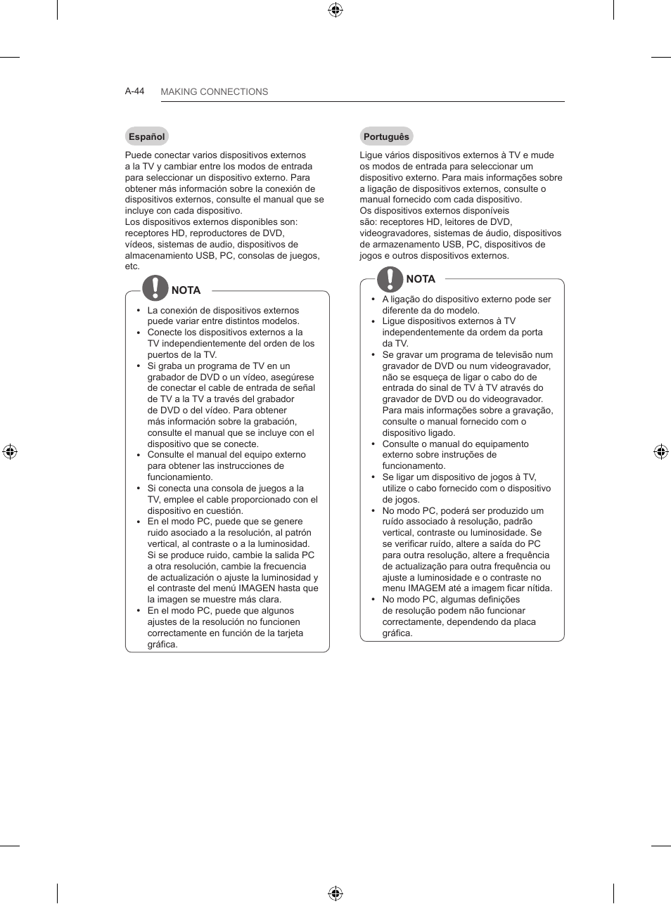 LG 42LB670V User Manual | Page 44 / 356