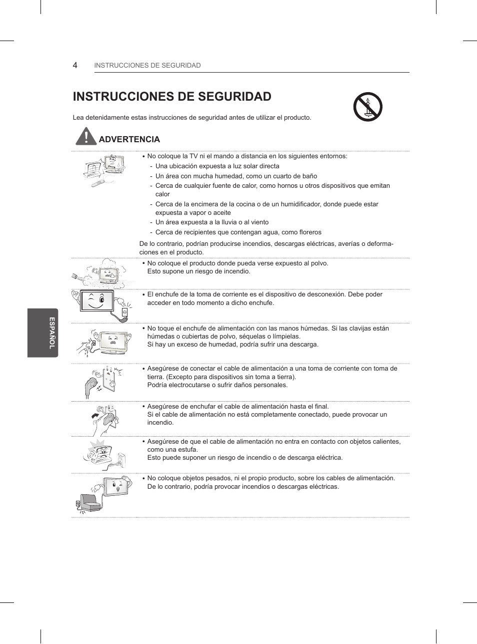 Instrucciones de seguridad | LG 65UB950V User Manual | Page 187 / 359