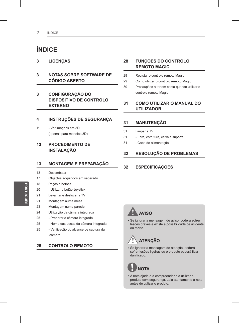 Índice | LG 65UB950V User Manual | Page 219 / 359