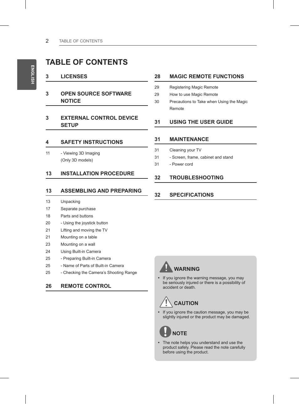 LG 65UB950V User Manual | Page 45 / 359