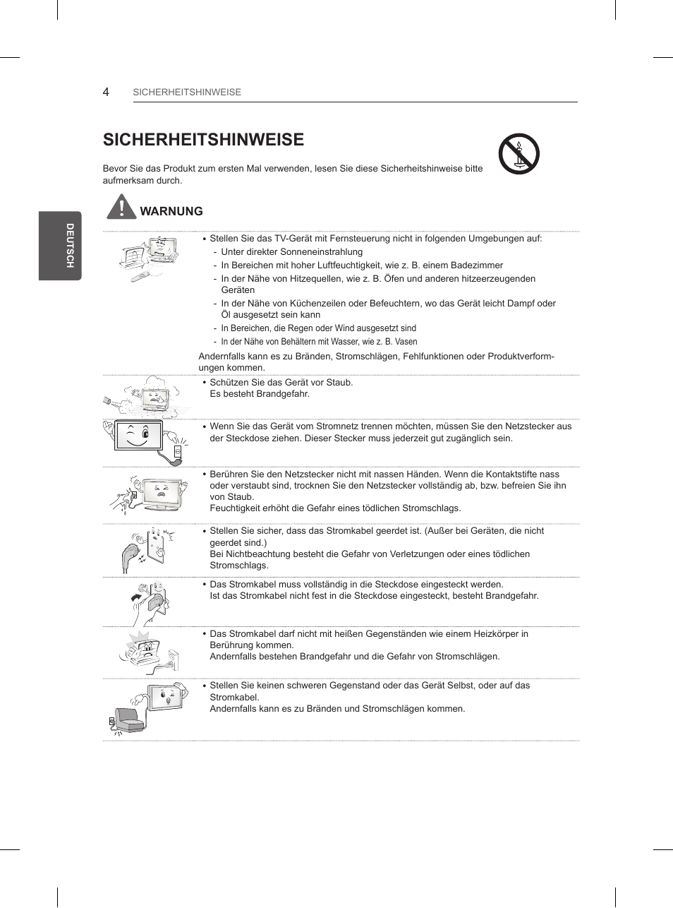 Sicherheitshinweise | LG 65UB950V User Manual | Page 81 / 359