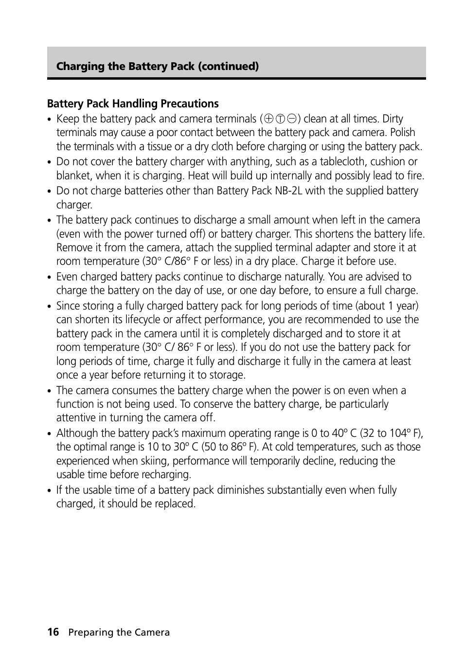 Canon PowerShot S30 User Manual | Page 18 / 163