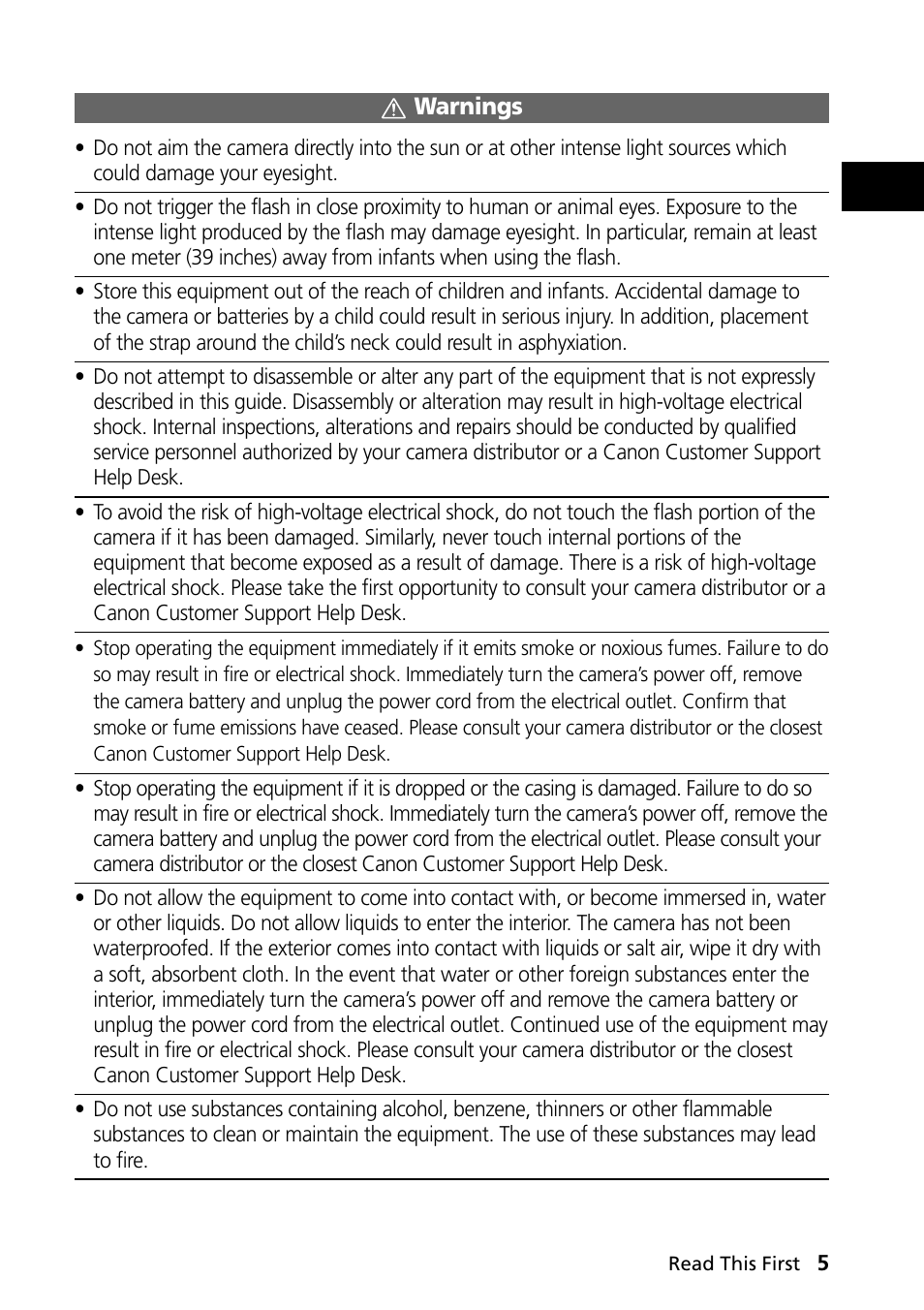 Canon PowerShot S30 User Manual | Page 7 / 163