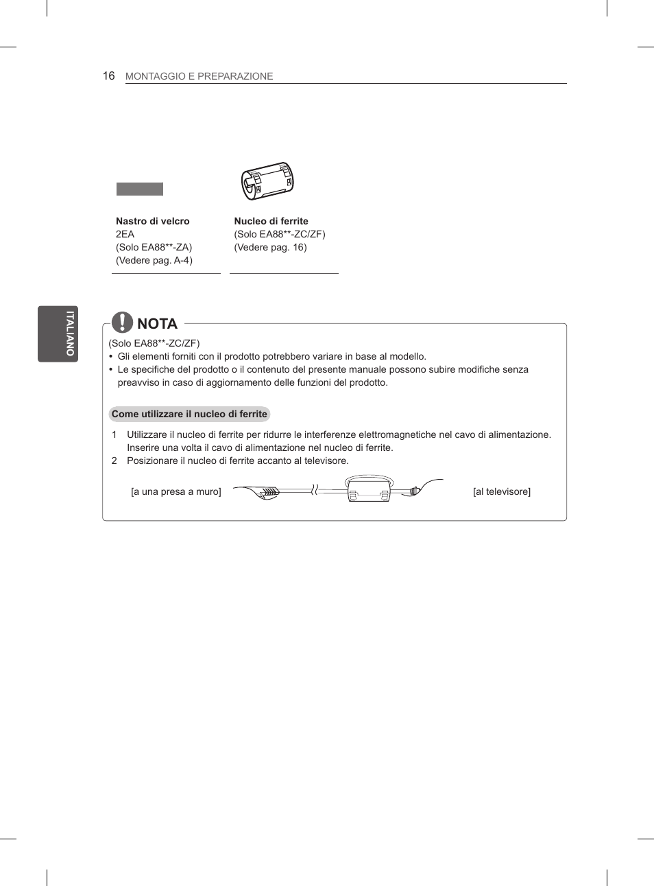 Nota | LG 55EA880V User Manual | Page 142 / 316