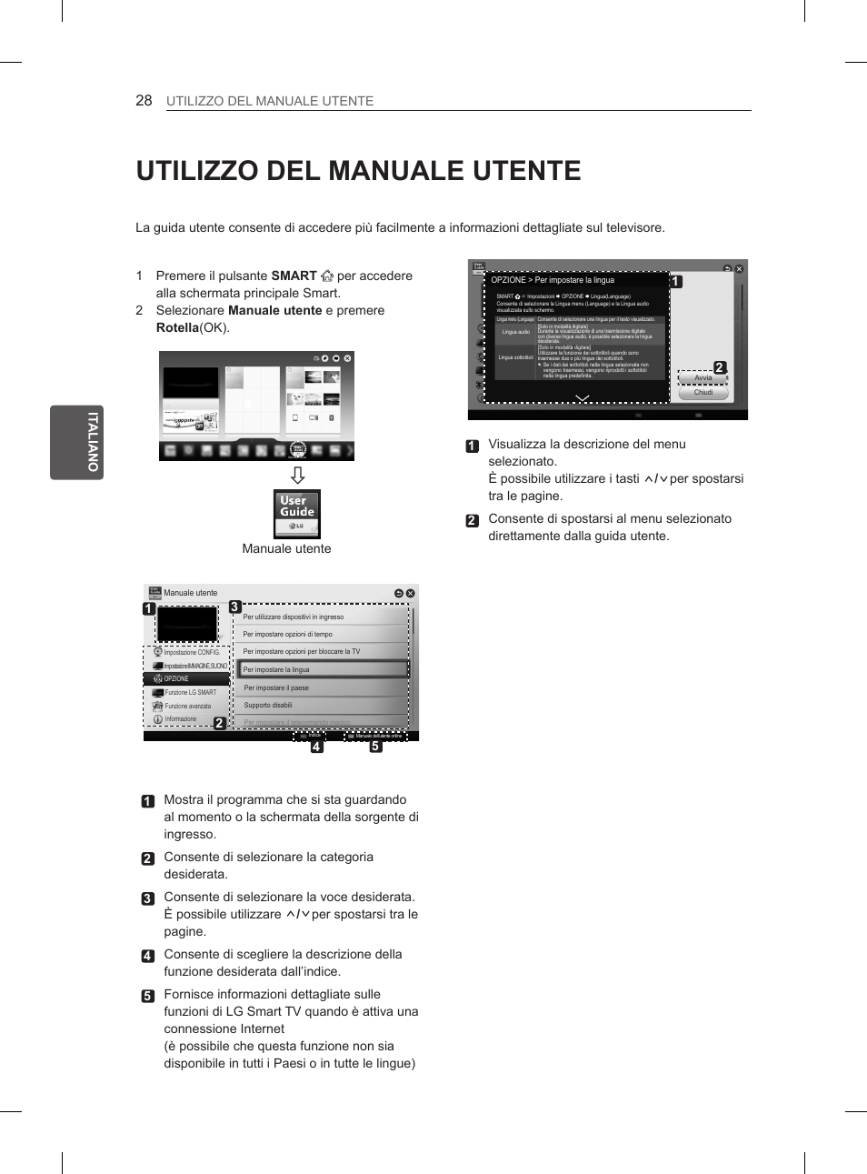 Utilizzo del manuale utente | LG 55EA880V User Manual | Page 154 / 316