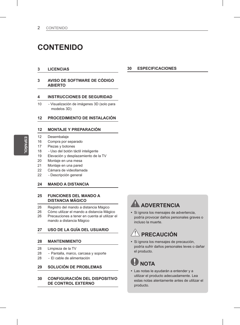 LG 55EA880V User Manual | Page 162 / 316