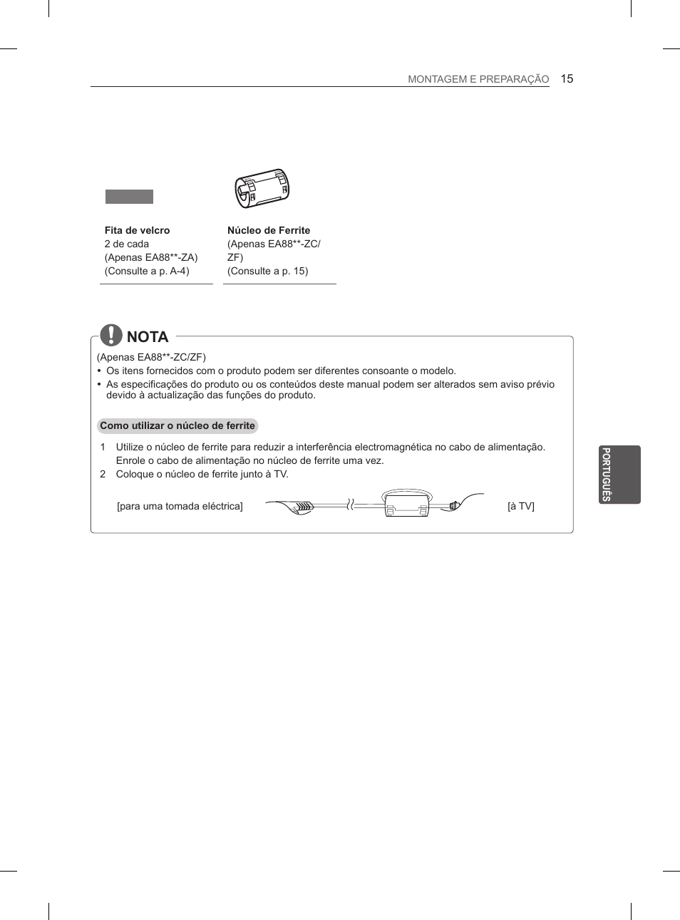 Nota | LG 55EA880V User Manual | Page 205 / 316