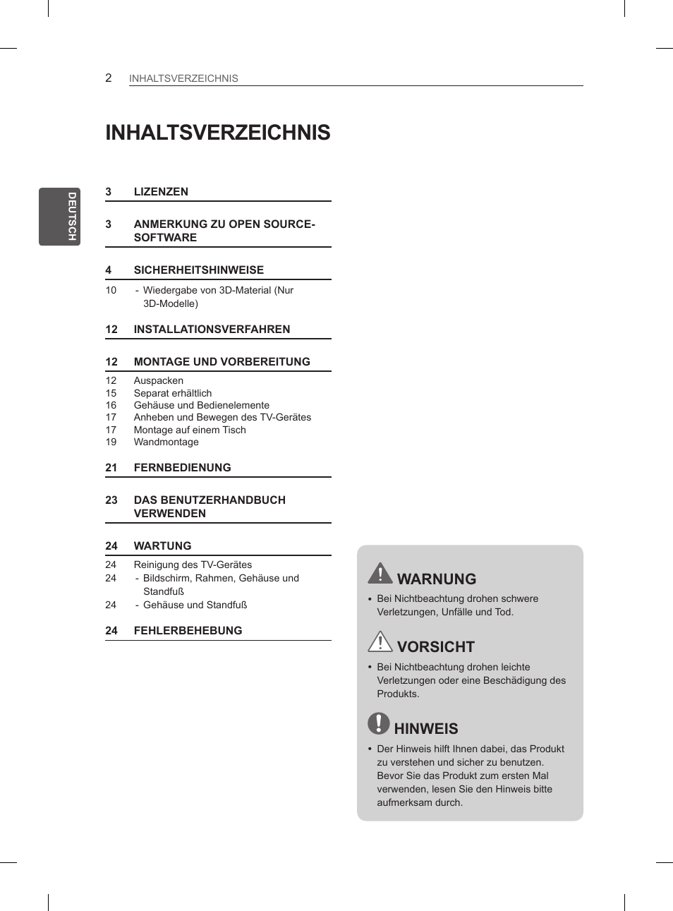 LG 47LM615S User Manual | Page 32 / 261