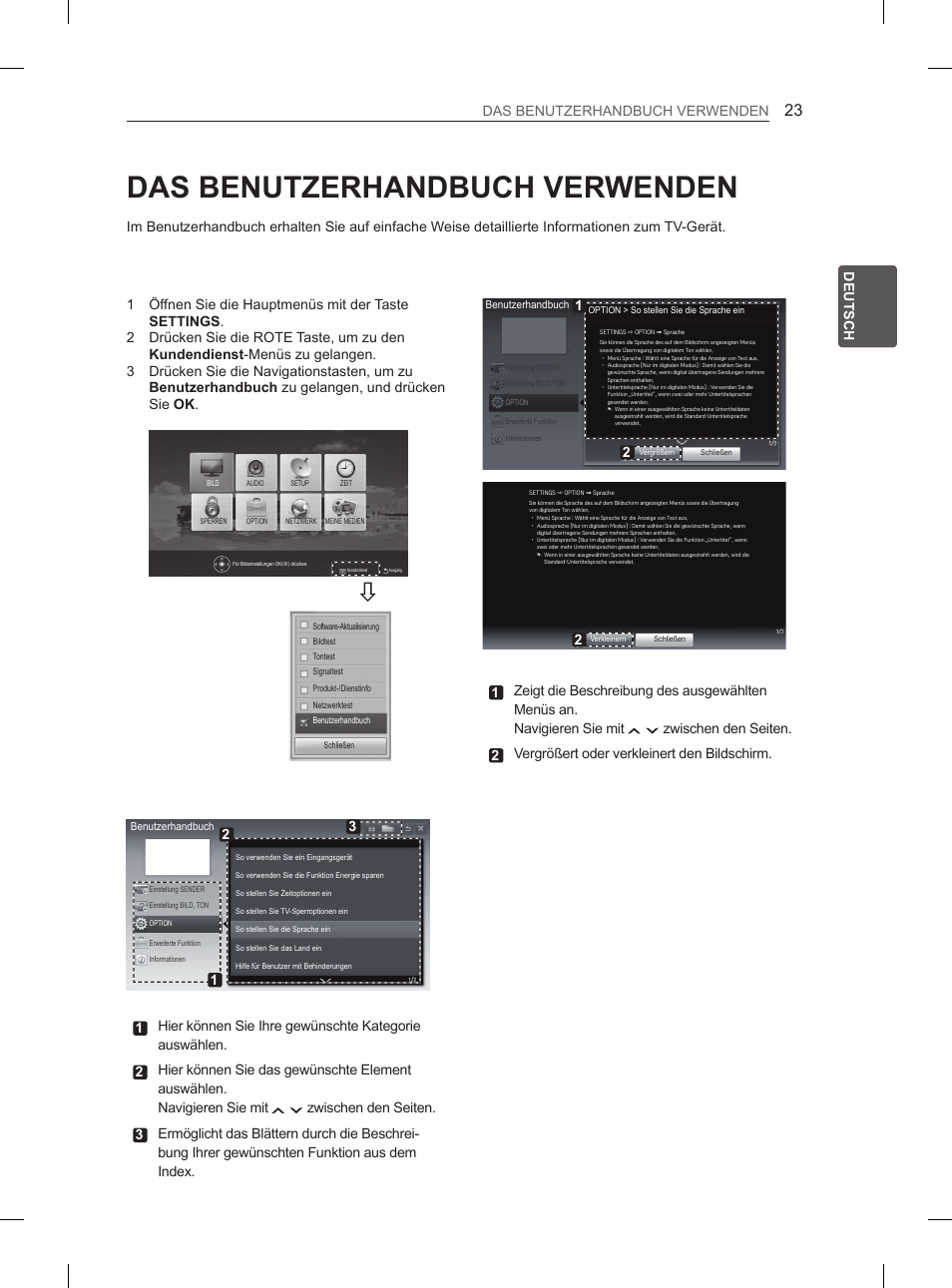 Das benutzerhandbuch verwenden | LG 47LM615S User Manual | Page 53 / 261