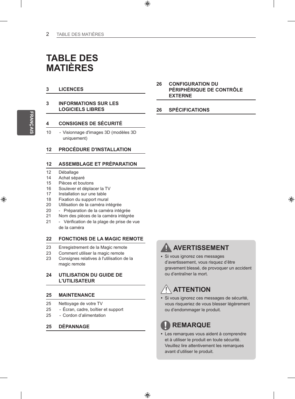 LG 60LA860V User Manual | Page 61 / 287