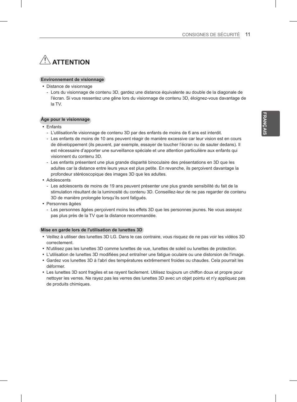 Attention | LG 55EA980V User Manual | Page 110 / 319