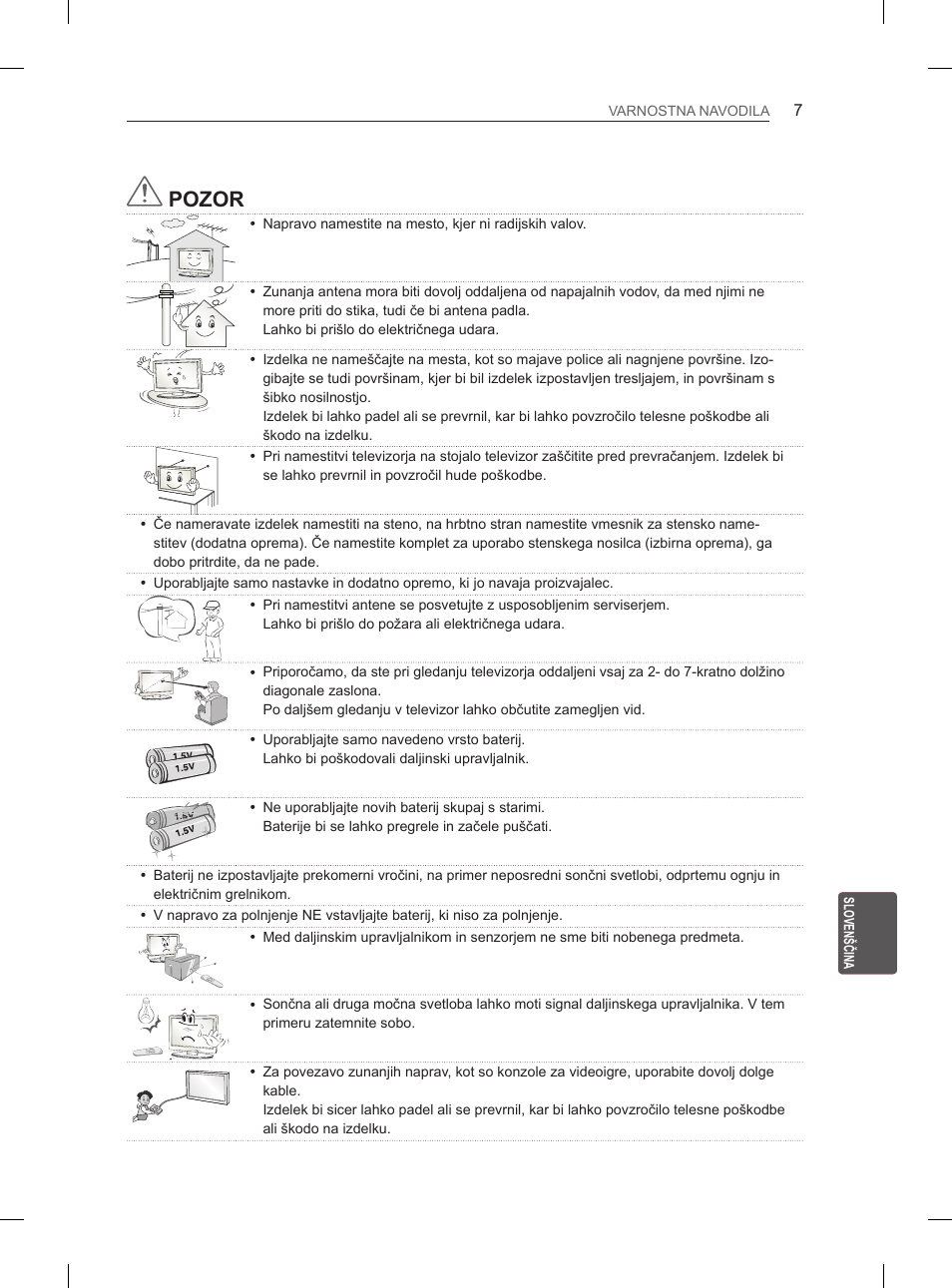 Pozor | LG 55EA980V User Manual | Page 290 / 319