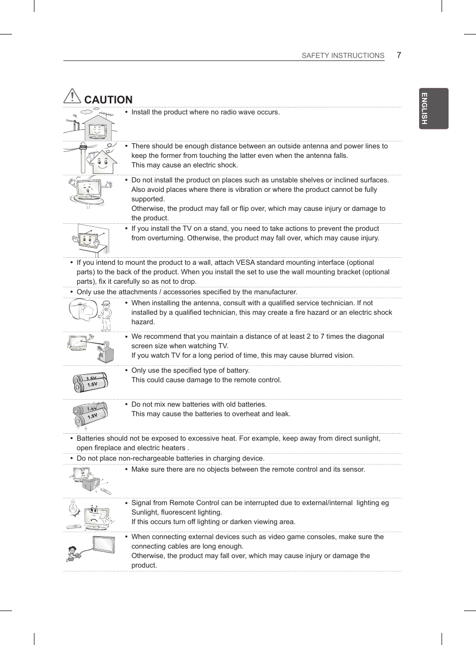 Caution | LG 55EA980V User Manual | Page 46 / 319