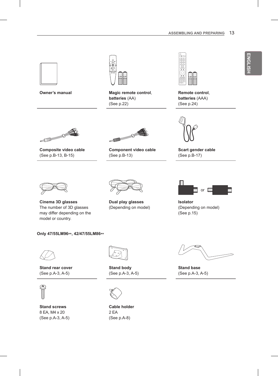 LG 47LM860V User Manual | Page 23 / 313