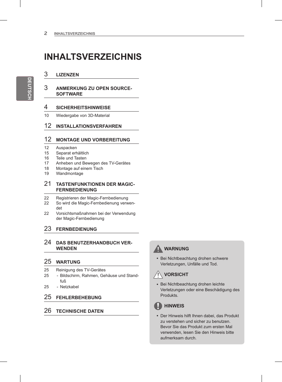 LG 47LM860V User Manual | Page 40 / 313