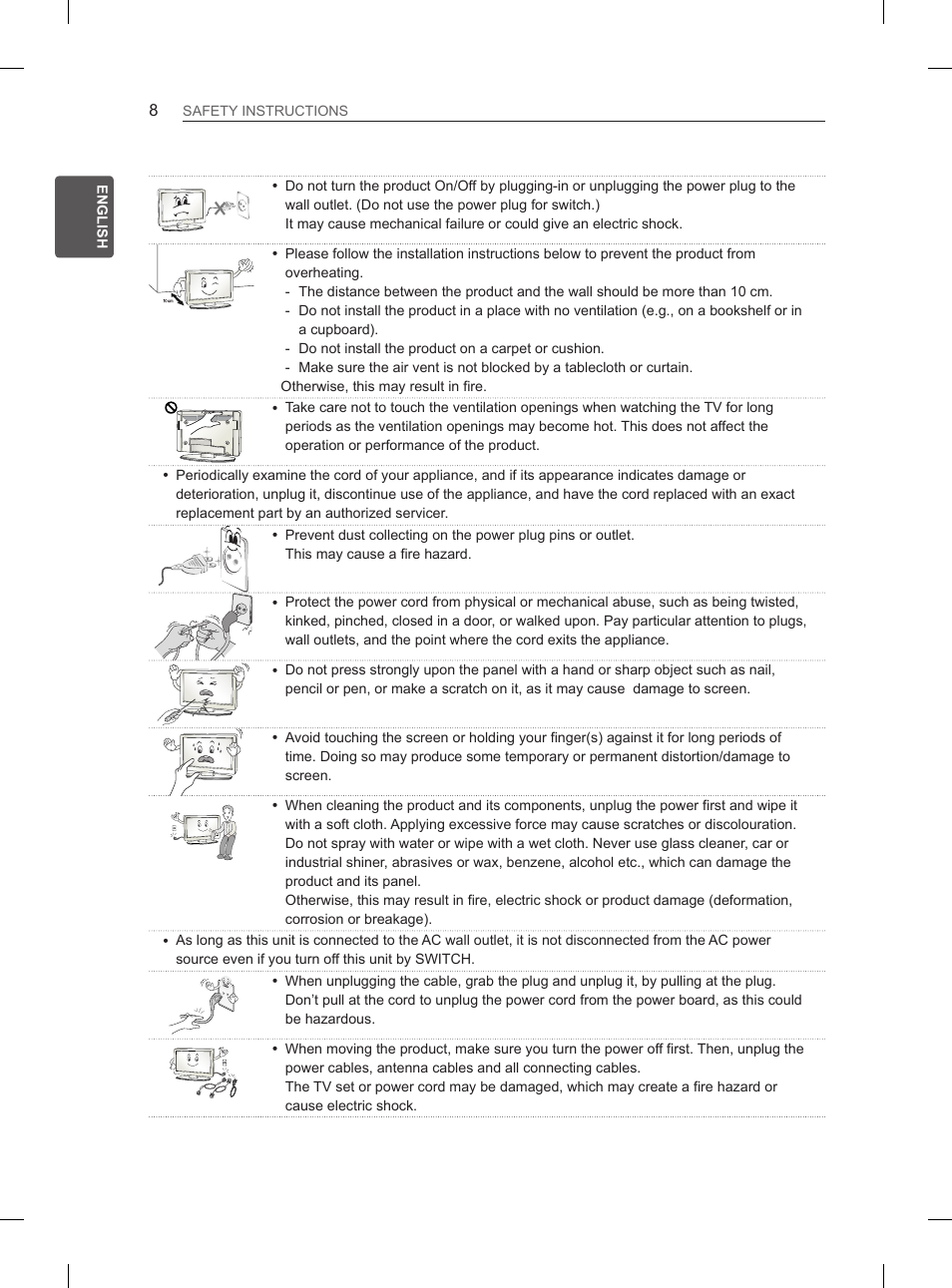 LG 29LN450B User Manual | Page 15 / 223