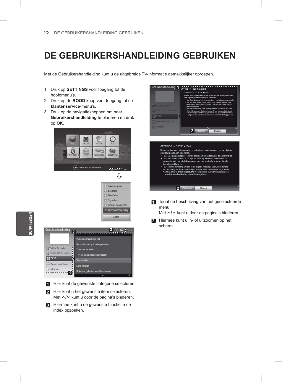 De gebruikershandleiding gebruiken, Eng nederlands de gebruikershandleiding gebruiken | LG 47LA6130 User Manual | Page 170 / 252