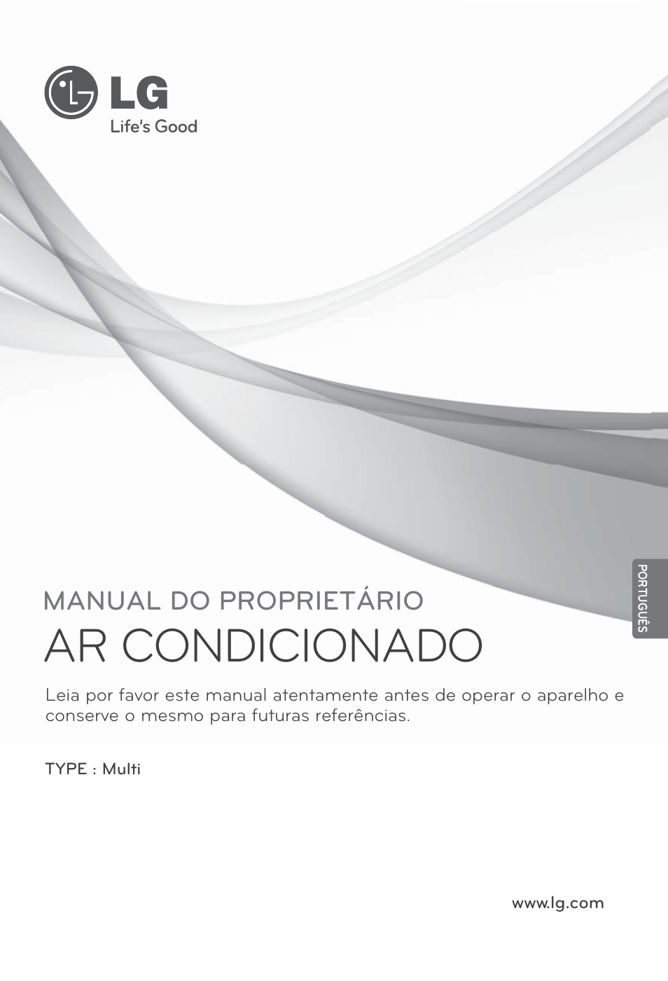 Português, Ar condicionado, Manual do proprietário | LG MA09AH1 User Manual | Page 127 / 167