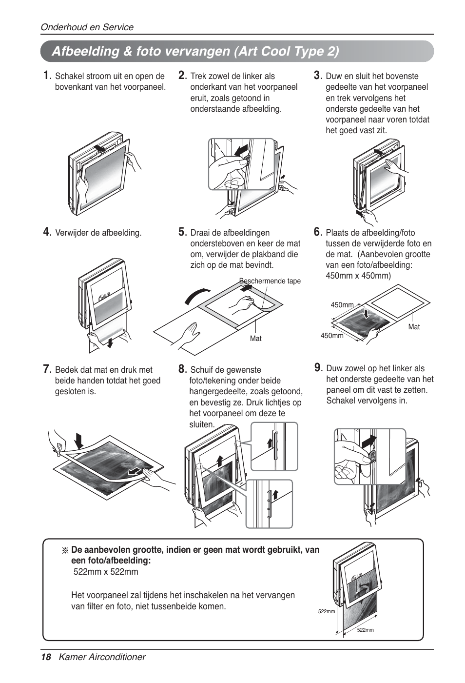 Afbeelding & foto vervangen (art cool type 2) | LG MA09AH1 User Manual | Page 164 / 167