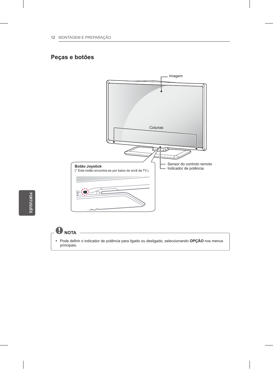 Peças e botões | LG 42LN5200 User Manual | Page 136 / 208