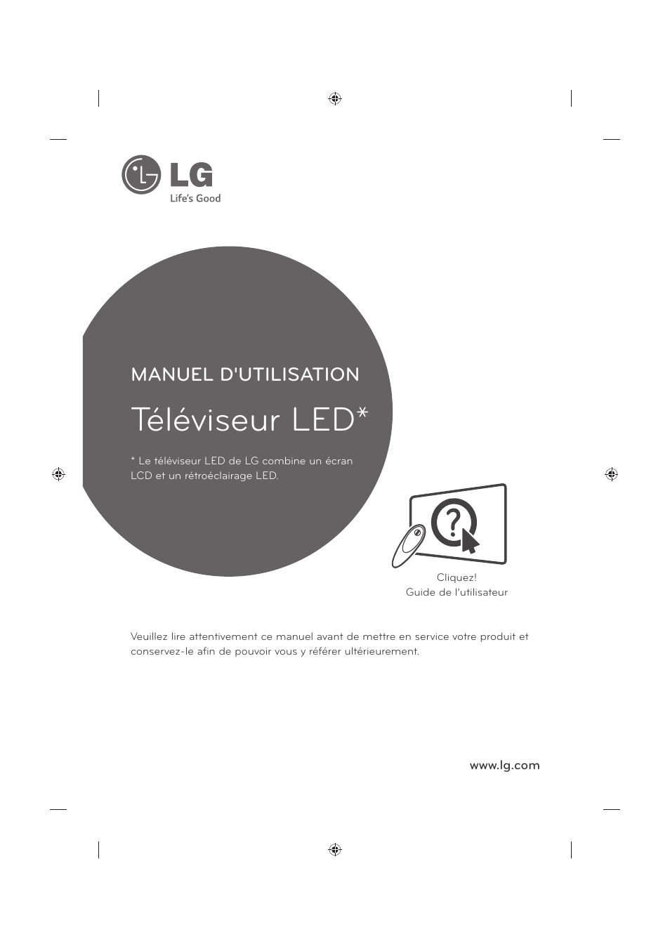 Téléviseur led, Manuel d'utilisation | LG 60LB730V User Manual | Page 111 / 356