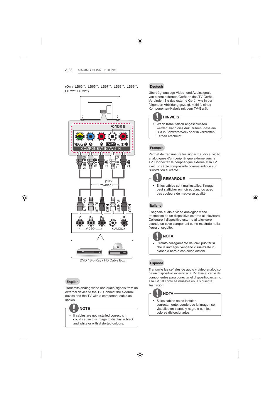 LG 60LB730V User Manual | Page 22 / 356