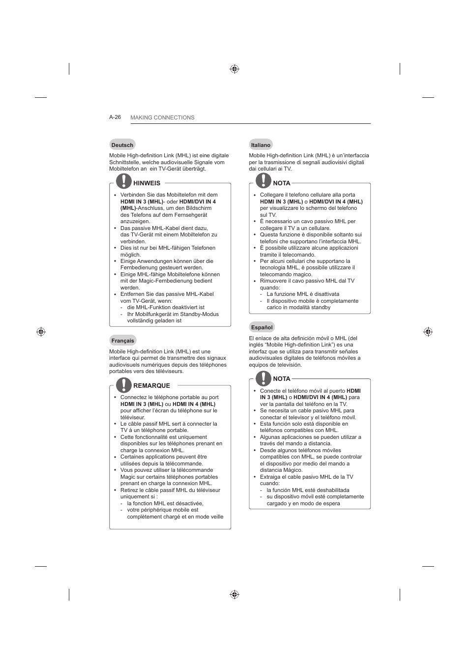 LG 60LB730V User Manual | Page 26 / 356