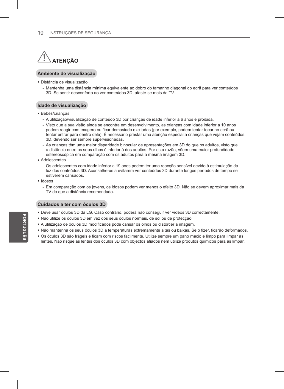 Atenção | LG 55LB6200 User Manual | Page 176 / 288