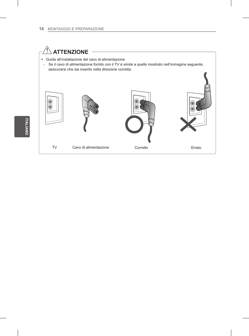 Attenzione | LG 32LS3590 User Manual | Page 90 / 214