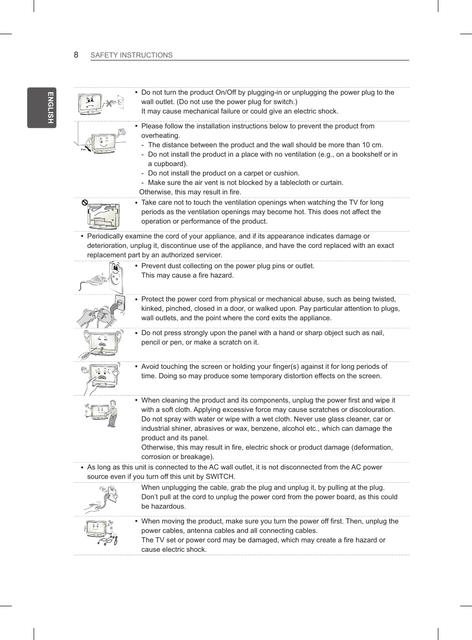 LG 26LN450B User Manual | Page 15 / 223
